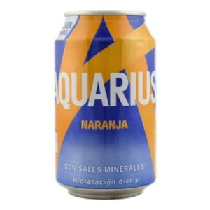 aquarius naranja lata